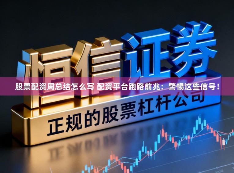 股票配资周总结怎么写 配资平台跑路前兆:警惕这些信号!