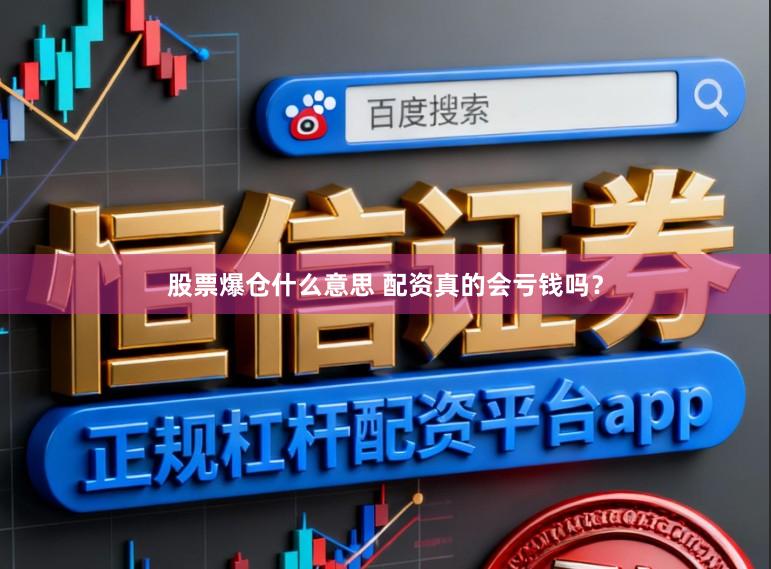 股票爆仓什么意思 配资真的会亏钱吗？